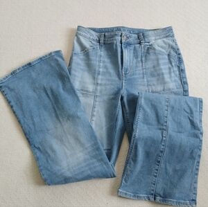 maurices ♡ flare high rise front seamed jeans